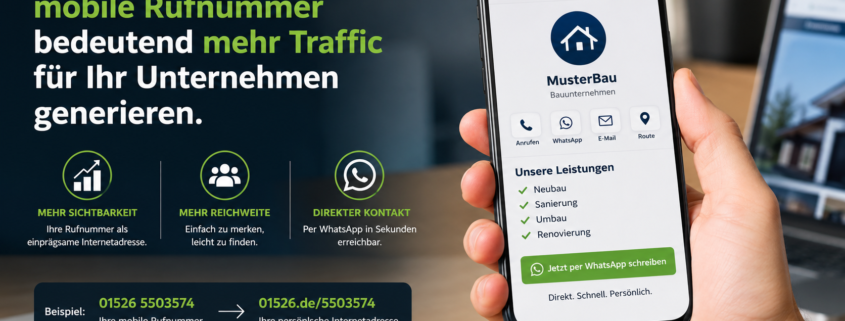 Mobile Rufnummer als Internetadresse
